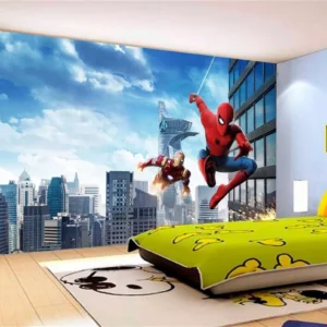 Papel De Parede 3d Heróis Marvel Homem Aranha M² Nhma23