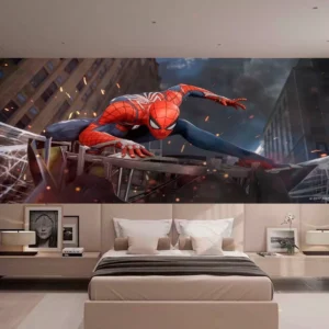 Papel De Parede 3d Infantil Heróis Homem Aranha 7m² Nhma31