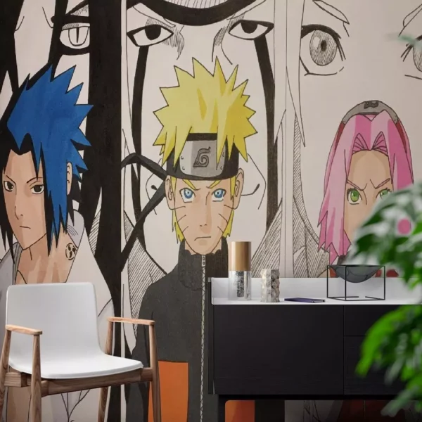 Papel De Parede 3d Japonês Naruto Papel De Parede Moderno