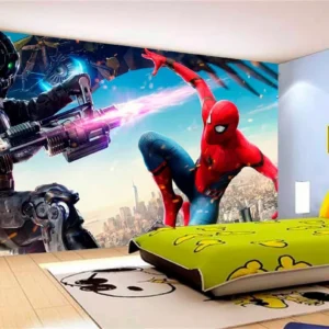 Papel De Parede 3d Marvel Vingadores Homem Aranha M² Nhma30