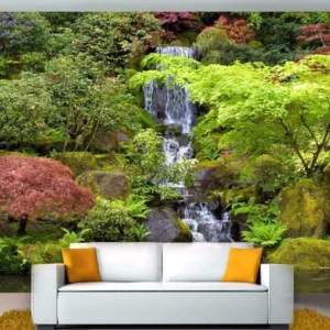 Papel De Parede 3d Paisagem Cachoeira - M² Nch29