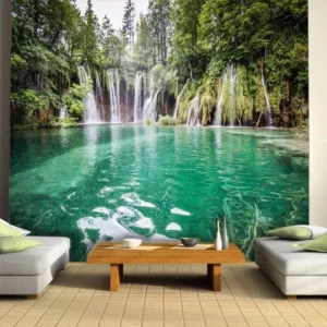 Papel De Parede 3d Paisagem Cachoeira - M² Nch42