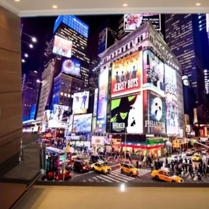 Papel De Parede 3d Paisagem Cidades Broadway Ny M² Ncd38