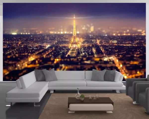 Papel De Parede 3d Paisagem Cidades Paris Eiffel M² Ncd71