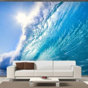 Papel De Parede 3d Paisagem Praia Mar Céu 9m² Npr169