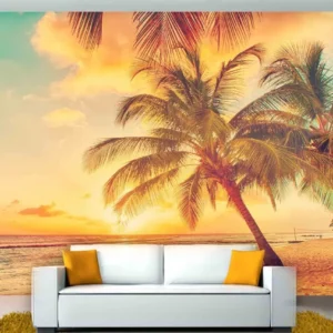 Papel De Parede 3d Paisagem Praia Mar Céu 9m² Npr88