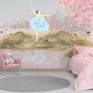 Papel De Parede 3d Para Quarto D Menina Bailarinas Oferta M²