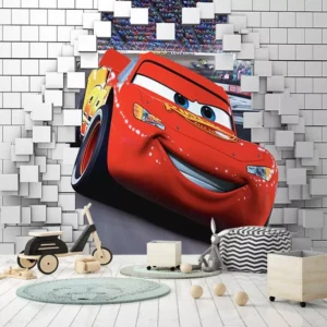 Papel De Parede 3d Para Quarto De Menino Carros Disney