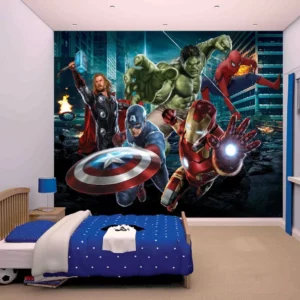 Papel De Parede 3d Vingadores Heróis Homem Aranha M² Nhma58