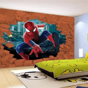 Papel De Parede 3d Vingadores Homem Aranha 4,5m² Nhma100