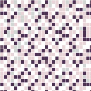 Papel De Parede Ades. Azulejo Pastilha Rosa Roxo Cinza - 12m