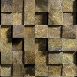 Papel De Parede Adesivo 3d Pedras Naturais Efeito Mosaico