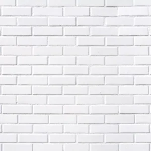 Papel De Parede Adesivo 3d Tijolo Branco Liso Clássico 1,05m