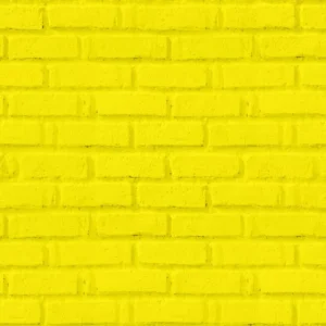 Papel De Parede Adesivo 3d Tijolo Tijolinho Amarelo - 2,10m