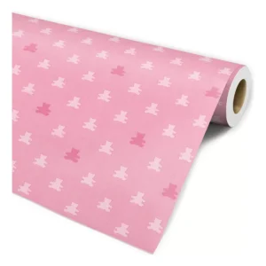 Papel De Parede Adesivo Animal Ursinhos Rosa