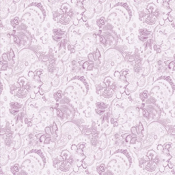 Papel De Parede Adesivo Arabesco Delicado Roxo Sala Vinil 3m