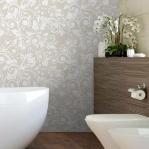 Papel De Parede Adesivo Arabesco Floral Rolo Quarto Casal