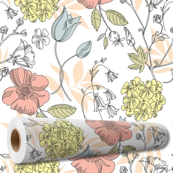 Papel De Parede Adesivo Arabesco Floral Vintage 10 M Pnm2595