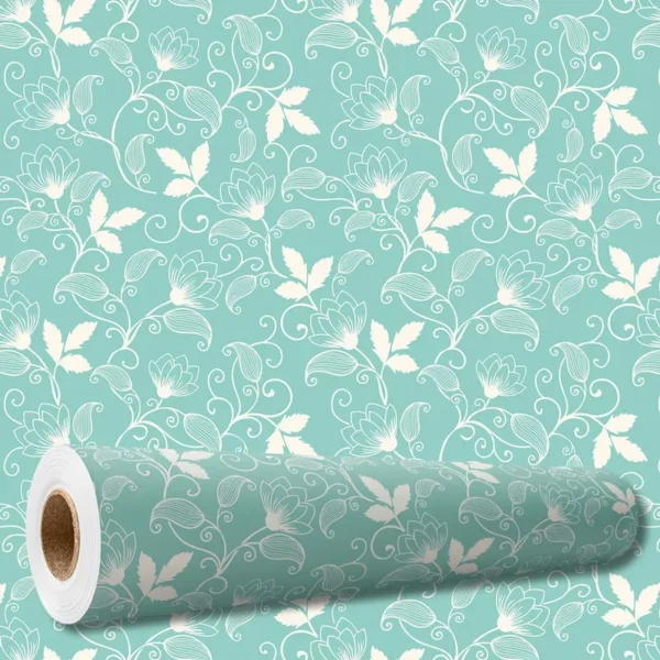 Papel De Parede Adesivo Arabesco Floral Vintage 10 M Pnm2596