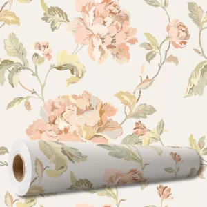 Papel De Parede Adesivo Arabesco Floral Vintage 10 M Pnm2603