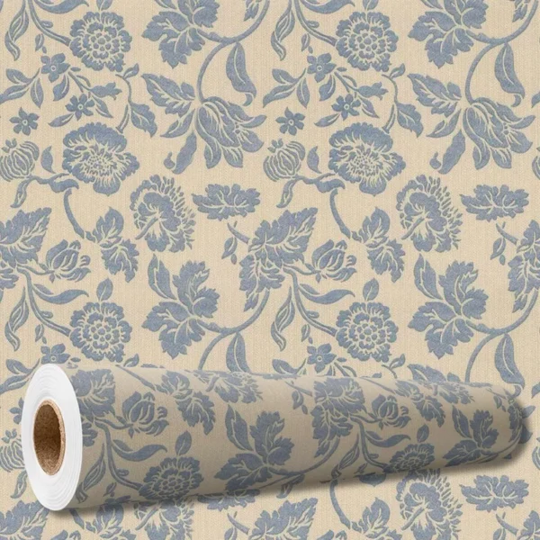 Papel De Parede Adesivo Arabesco Floral Vintage 10 M Pnm2639