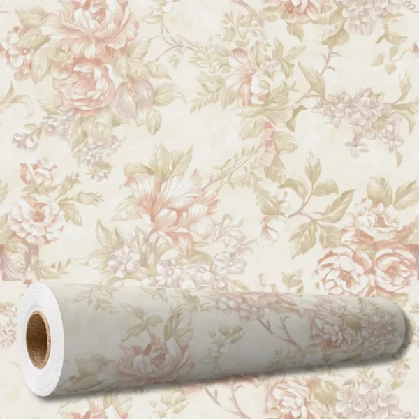 Papel De Parede Adesivo Arabesco Floral Vintage 10 M Pnm2642