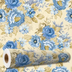 Papel De Parede Adesivo Arabesco Floral Vintage 10 M Pnm2655