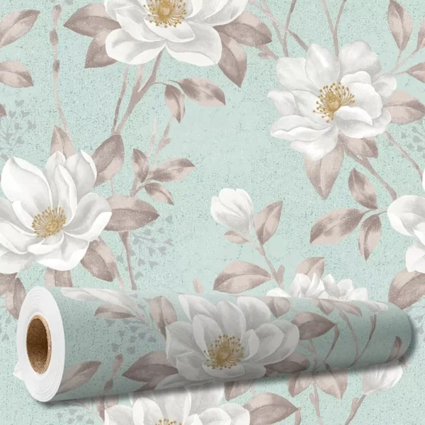 Papel De Parede Adesivo Arabesco Floral Vintage 10 M Pnm2656