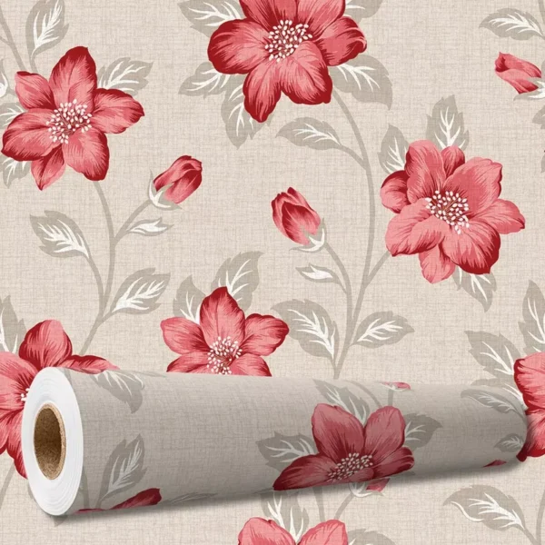 Papel De Parede Adesivo Arabesco Floral Vintage 10 M Pnm2688