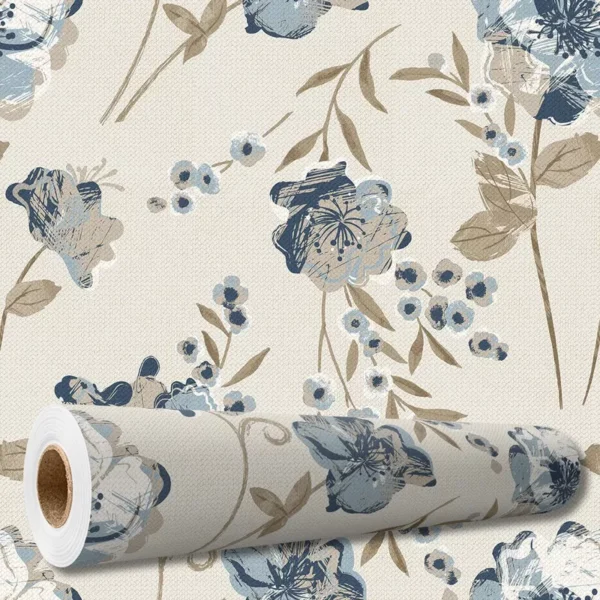 Papel De Parede Adesivo Arabesco Floral Vintage 10 M Pnm2694