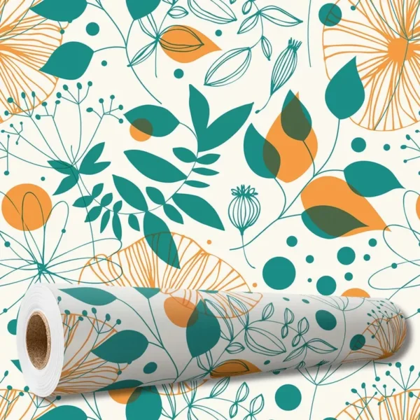 Papel De Parede Adesivo Arabesco Floral Vintage 10 M Pnm2699