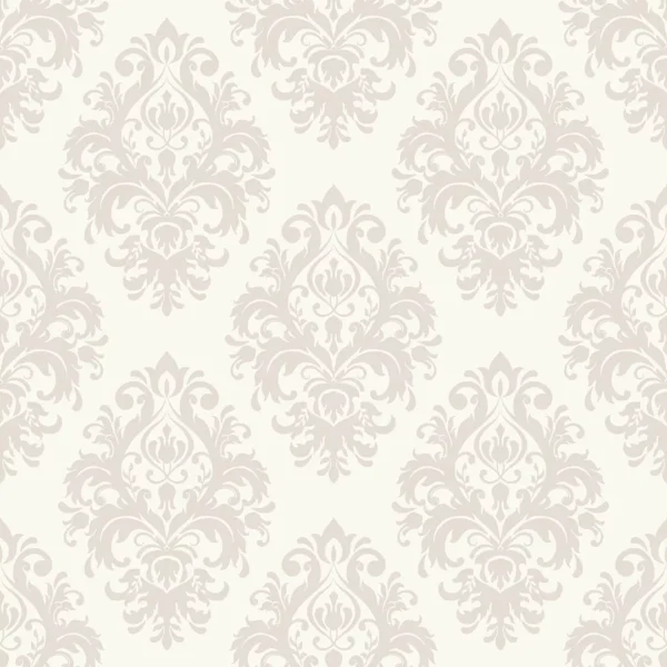 Papel De Parede Adesivo Arabesco Royal Branco Puro - 2,10m