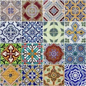 Papel De Parede Adesivo Azulejo Português Colorido Cozinha