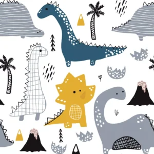 Papel De Parede Adesivo Baby Dinossauros 310x58cm