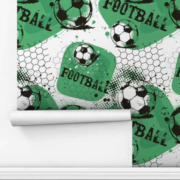 Papel De Parede Adesivo Bola Football Futebol 3m