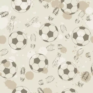 Papel De Parede Adesivo Bola Futebol Esporte 5 Rolos 2.5m