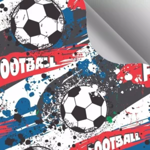 Papel De Parede Adesivo Bolas De Futebol 3m