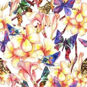 Papel De Parede Adesivo Borboleta Floral 224840626 0,58x2,5m