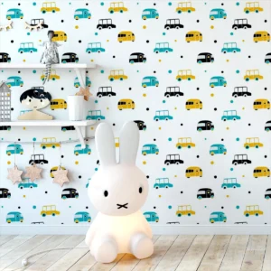 Papel De Parede Adesivo Carros Quarto Infantil 2,5m