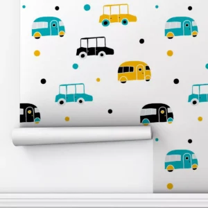 Papel De Parede Adesivo Carros Quarto Infantil Meninos 3m