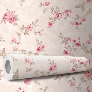 Papel De Parede Adesivo Casal Delicado Quarto Floral 10m