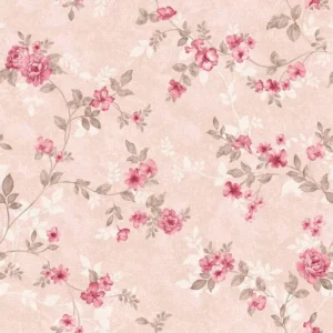 Papel De Parede Adesivo Casal Floral Delicado Quarto 3.5m