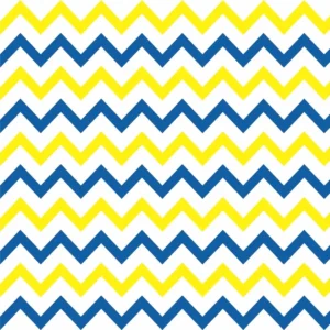 Papel De Parede Adesivo Chevron Amarelo Azul Quarto Sala 3m