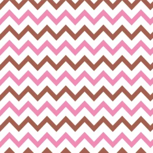 Papel De Parede Adesivo Chevron Marrom Rosa Quarto Sala 3m