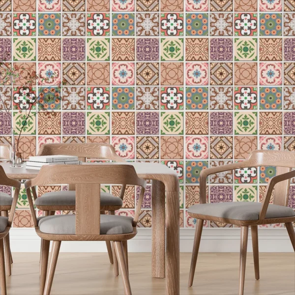 Papel De Parede Adesivo Cozinha Azulejo Português 12m