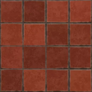 Papel De Parede Adesivo Cozinha Azulejo Vermelho 1.5m