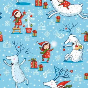 Papel De Parede Adesivo Decoração Natal Neve Envelopar 6m