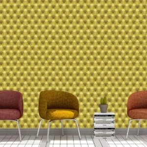 Papel De Parede Adesivo Decorativo Couro Amarelo Esplendido