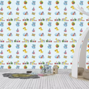 Papel De Parede Adesivo Decorativo Quarto Infantil Brinquedo