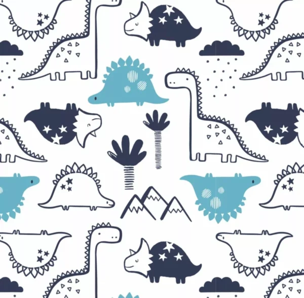 Papel De Parede Adesivo Dinossauros Baby